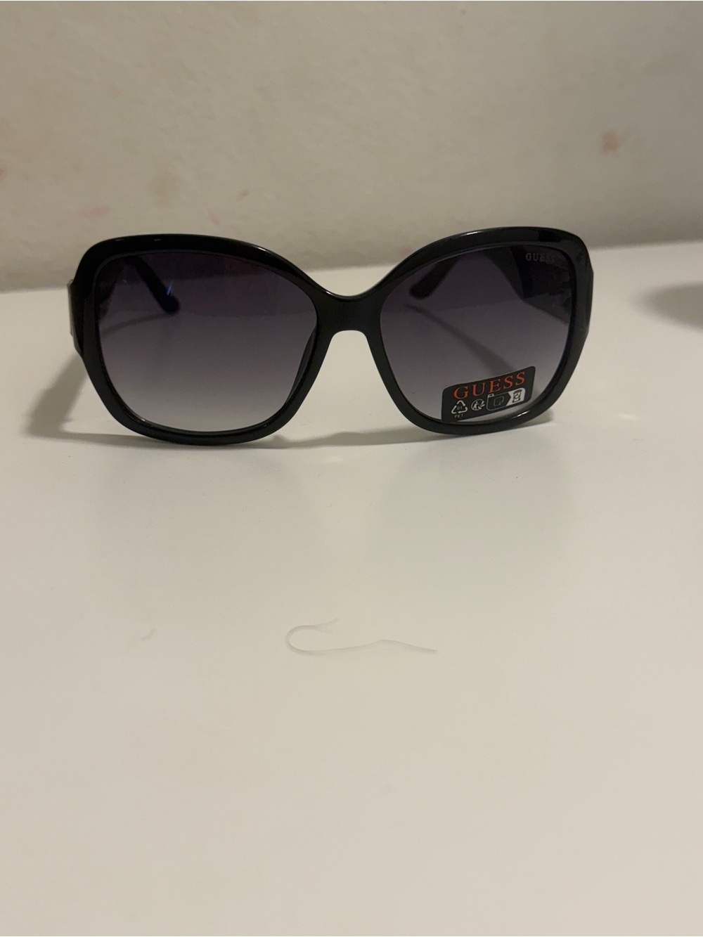 Guess Black Frame Sunglasses with Gradient Gray Lenses
